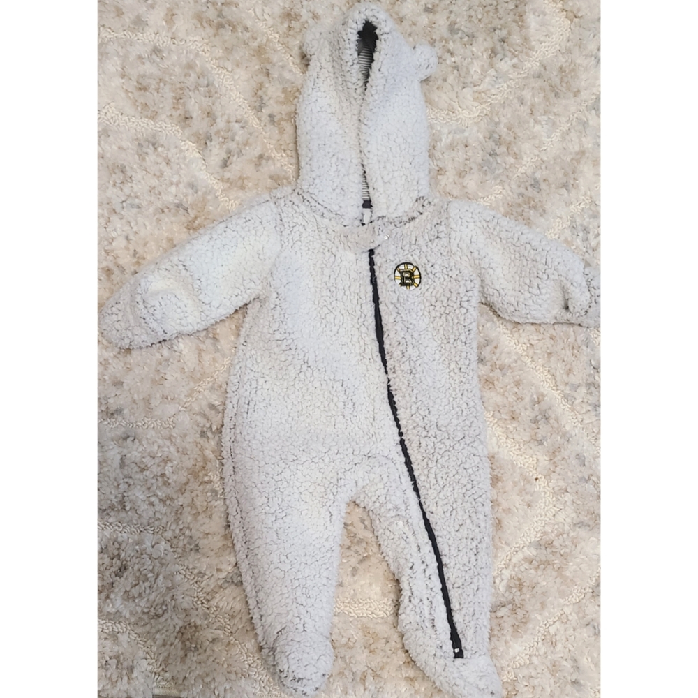 Boston Bruins Infant Teddy Fleece Bunting